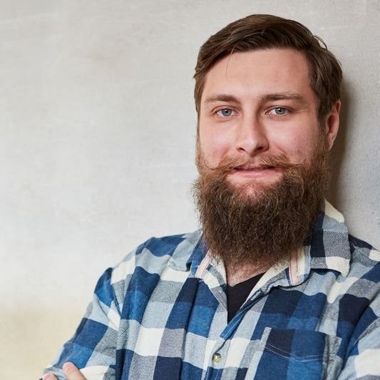 Man with a full beard and mustache